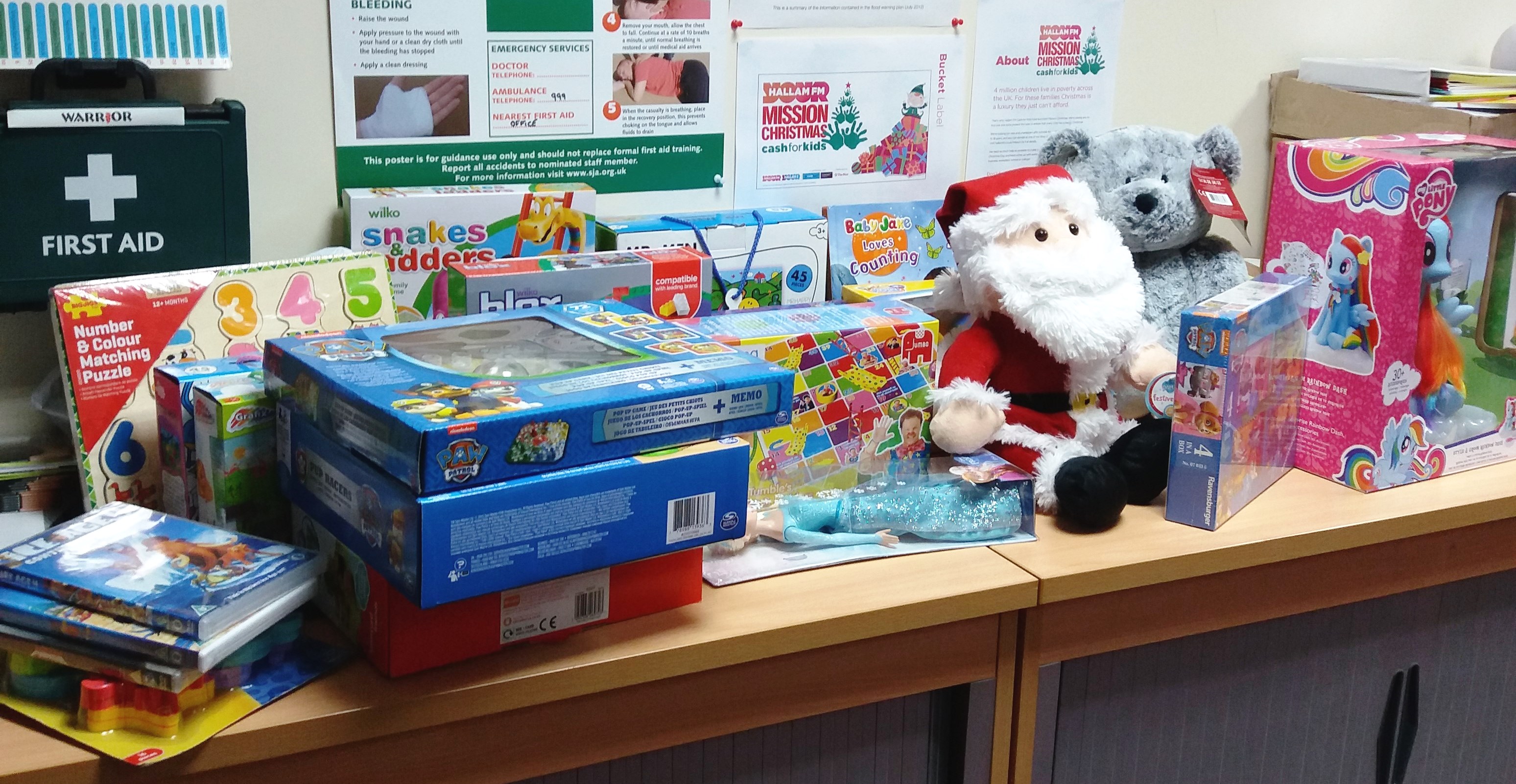 Chesterfield's collection for Hallam FM's toy appeal