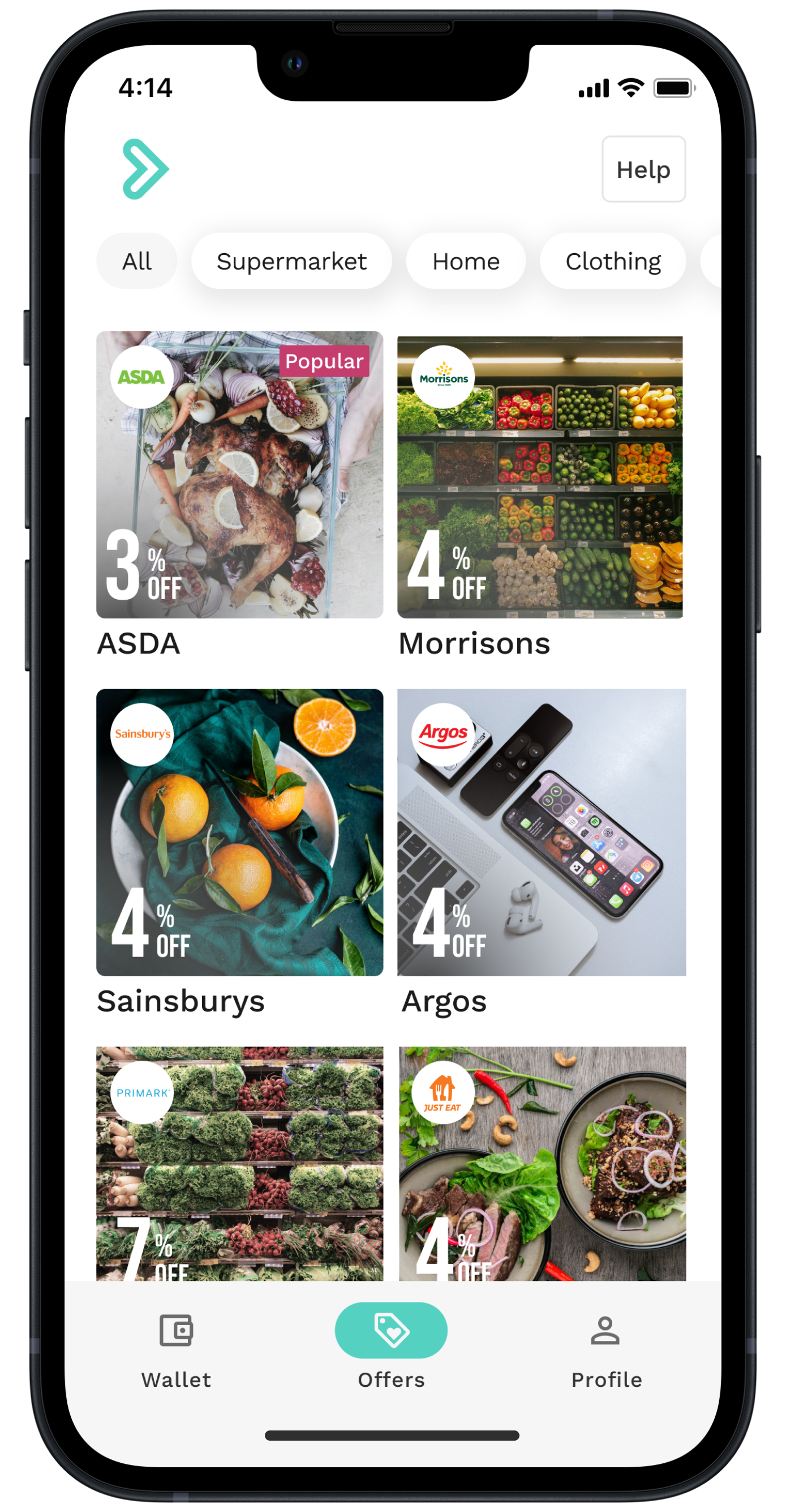 Housing Perks app on a mobile phone